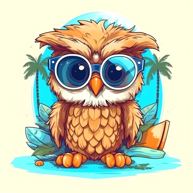 Photo graphic of owl