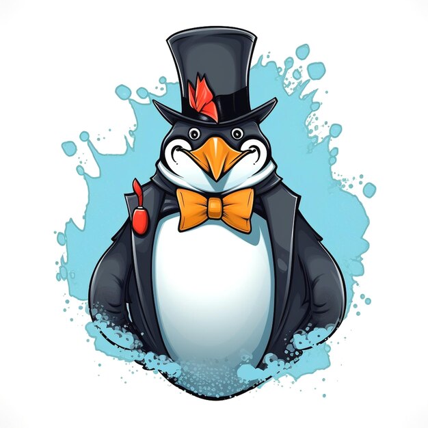 Photo graphic of penguin