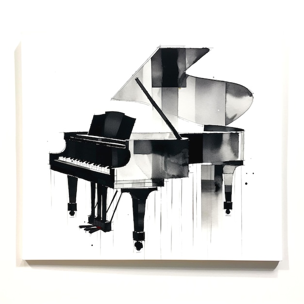 Foto grafica del pianoforte