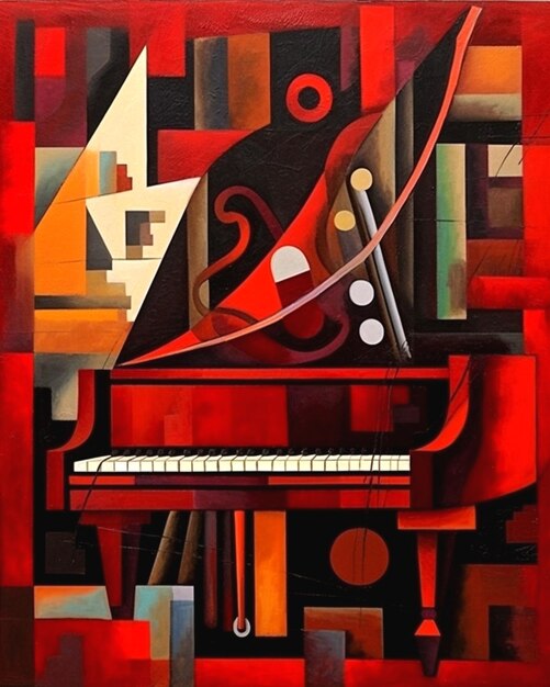 Foto grafica del pianoforte