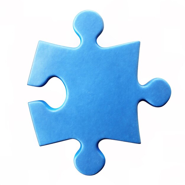 graphic puzzle on white background for international autism day