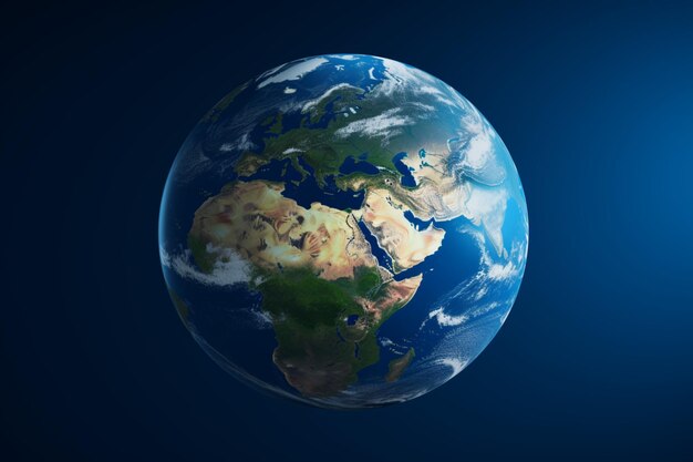 graphic representation of the Earth globe