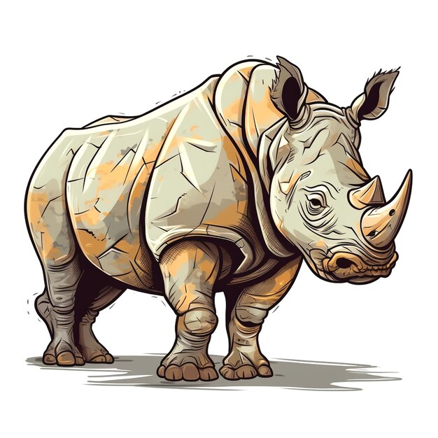 Photo graphic of rhinoceros