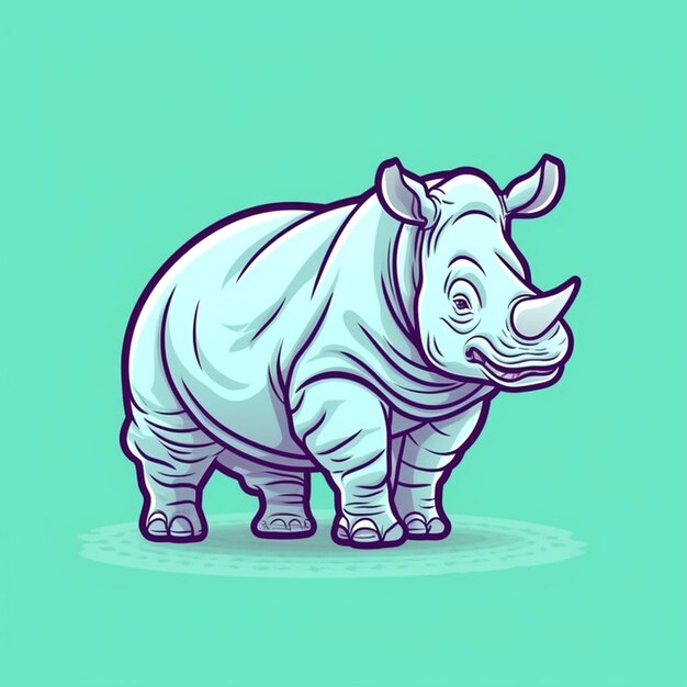 Photo graphic of rhinoceros