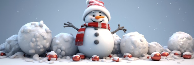 Graphic of snowmen