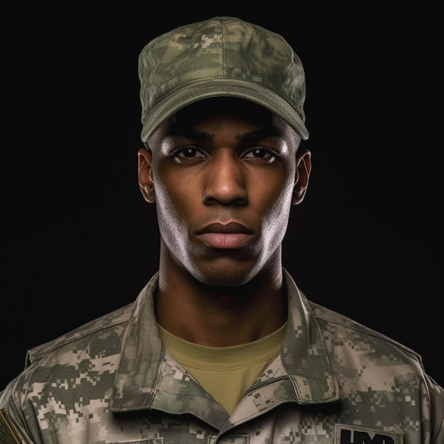 Photo graphic of soldier