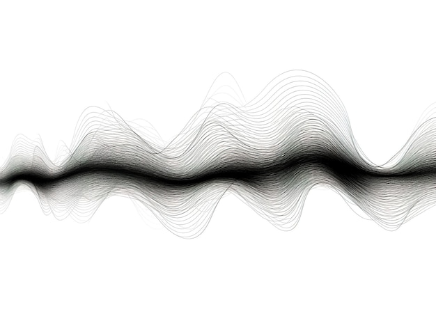 Photo graphic sound wave in black and white