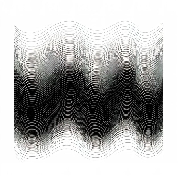 Photo graphic sound wave in black and white