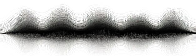 Photo graphic sound wave in black and white