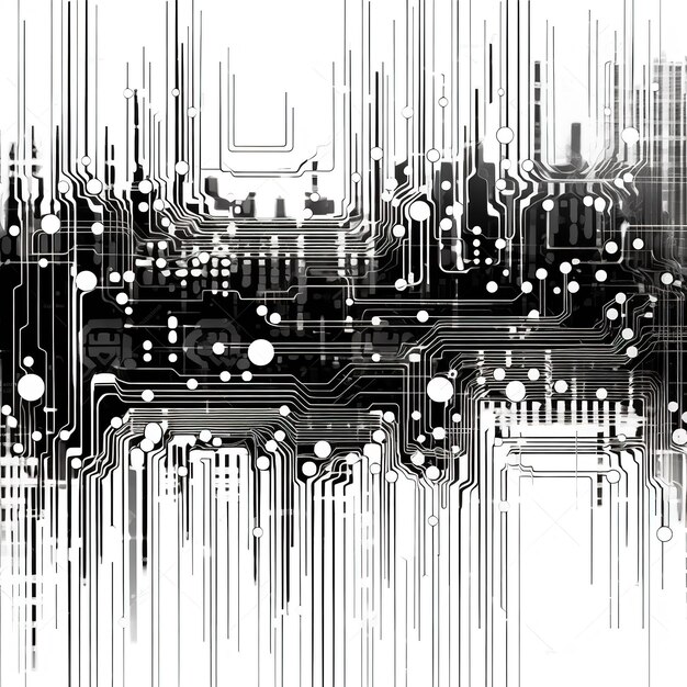 Photo graphic sound wave in black and white