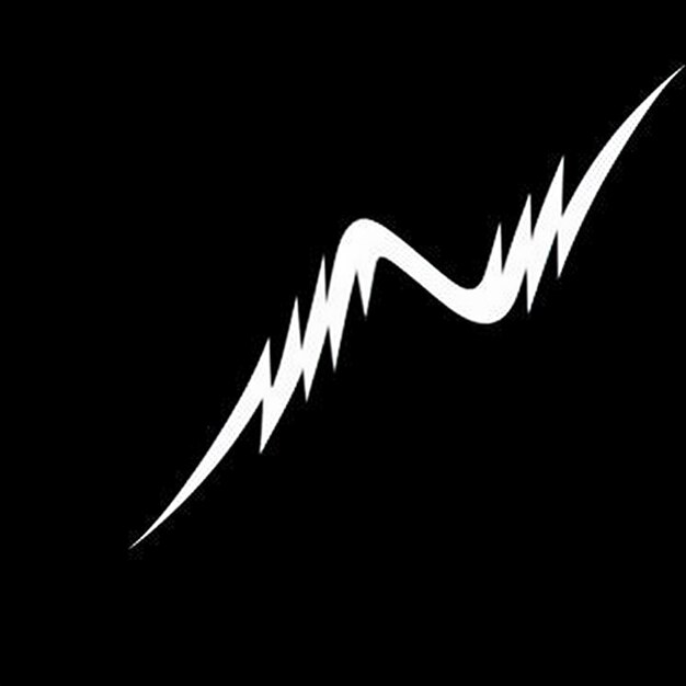 Photo graphic sound wave in black and white