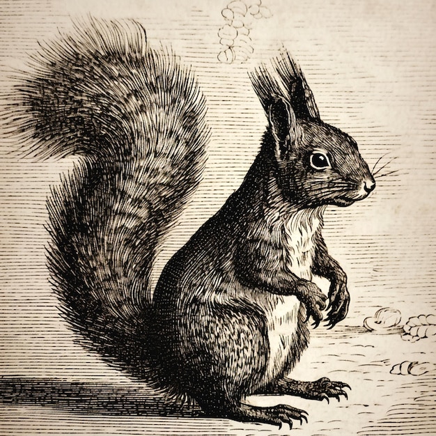 Photo graphic of squirrel
