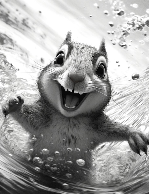 Photo graphic of squirrel