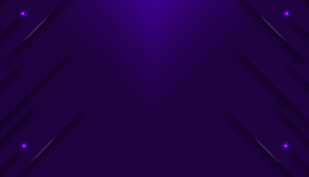 Graphic style dark purple and glowing gradient background with faint bokeh Empty space