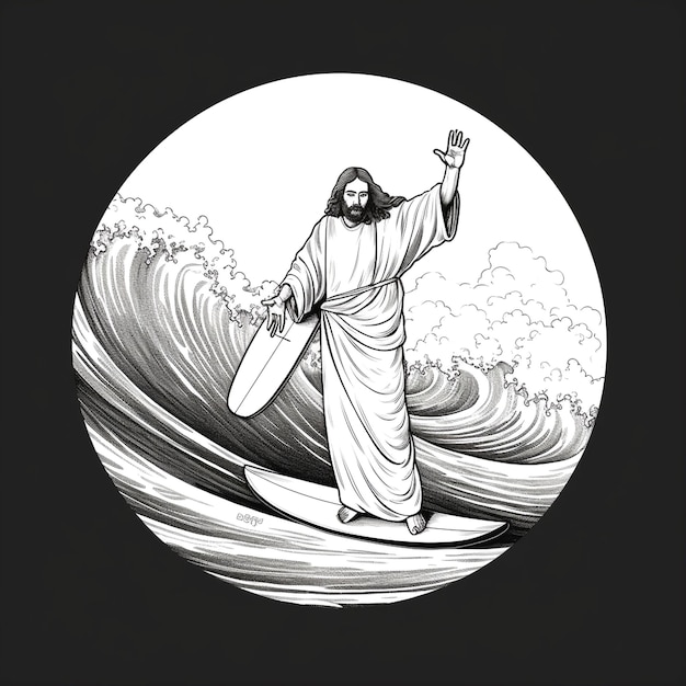 graphic of surfer