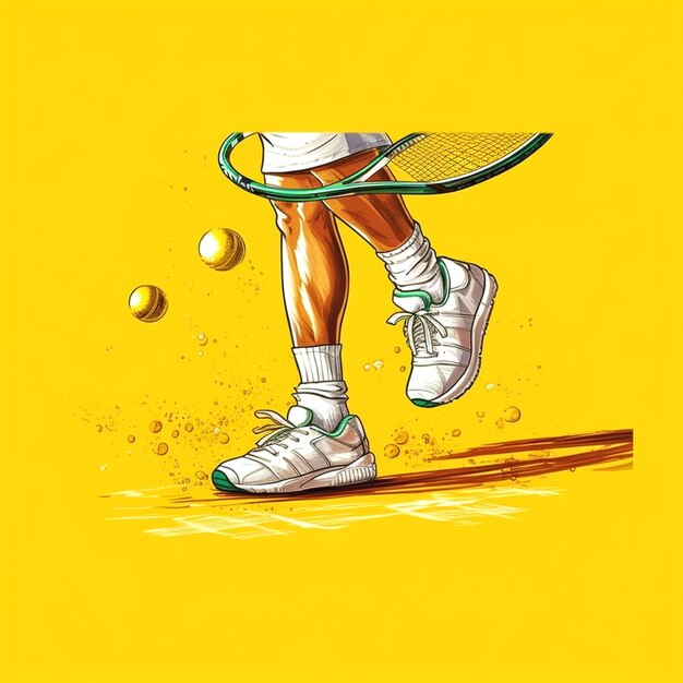 Graphic of tennis