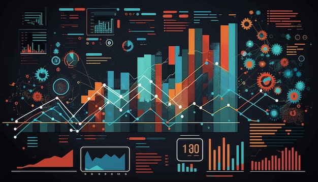 A graphic with a bar chart and the numbers 180.