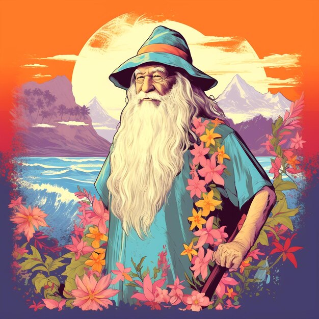 Photo graphic of wizard