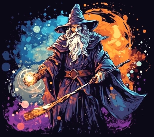 Photo graphic of wizard