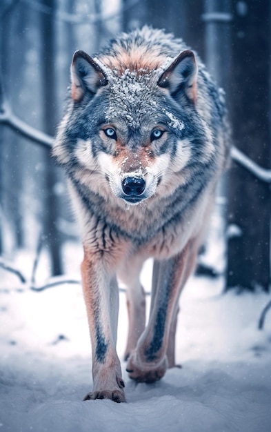 Photo graphic of wolf