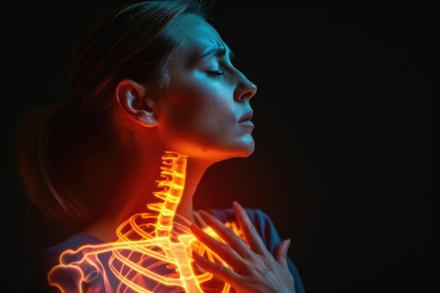 Graphical representation of the human skeleton Xray