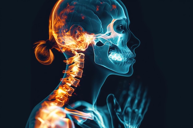 Graphical representation of the human skeleton Xray