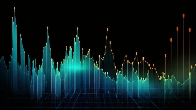 Graphical representation of market growth