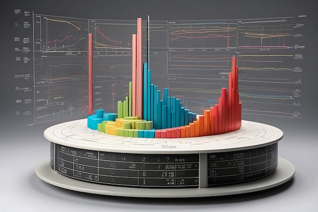 Graphically representation of a chart