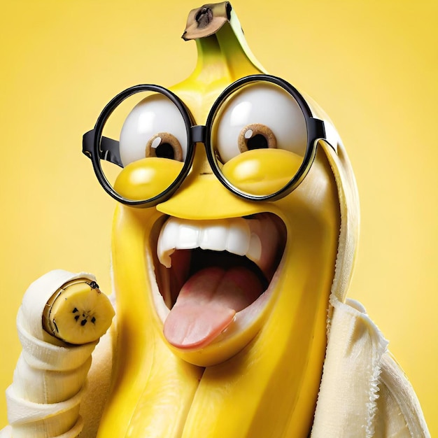 Foto grappige banaan.