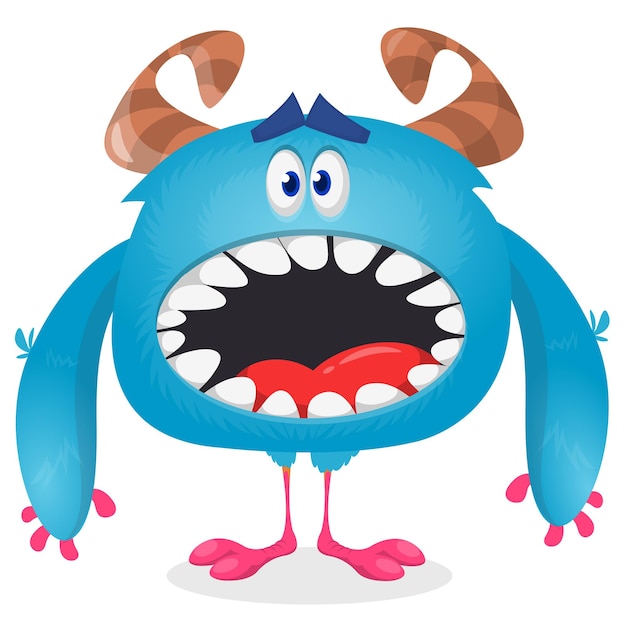 Grappige cartoon monster Vector monster illustratie