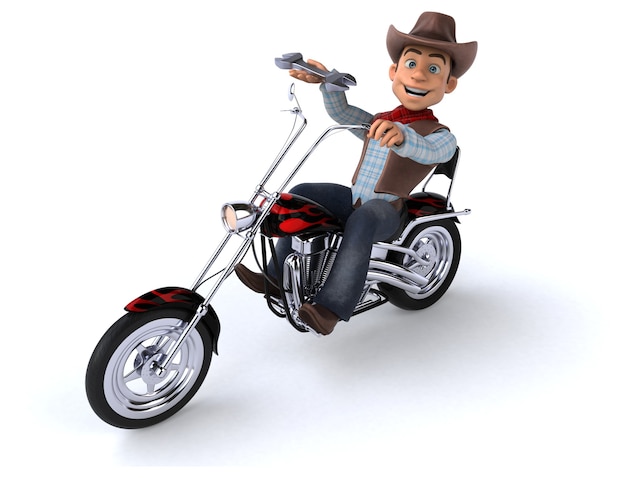 Grappige Cowboy 3D-afbeelding