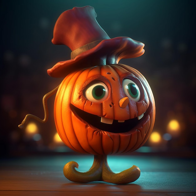 Grappige JackOLantern stripfiguur