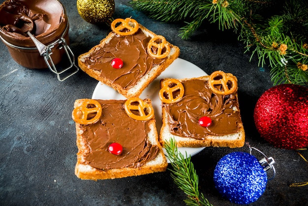 Grappige Kerstsandwiches