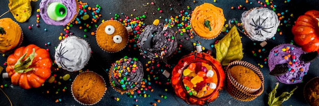 Grappige kindercukcakes voor Halloween