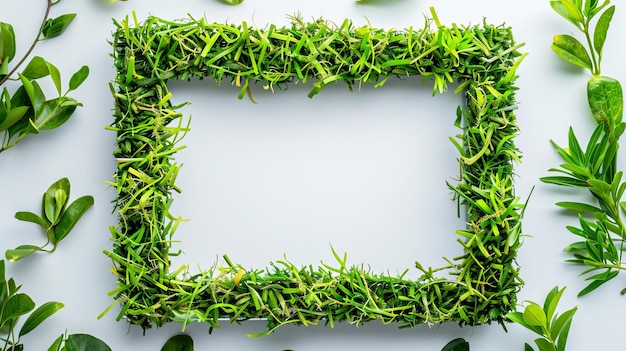 grasframe op witte achtergrond