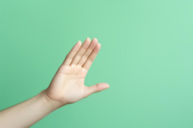 Photo grasping opportunities a top view of hands reaching yearning to achieve on a serene pastel canvas