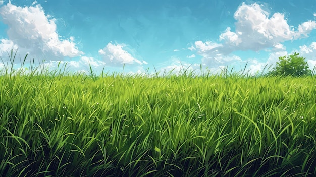 Grass Background Banner HD