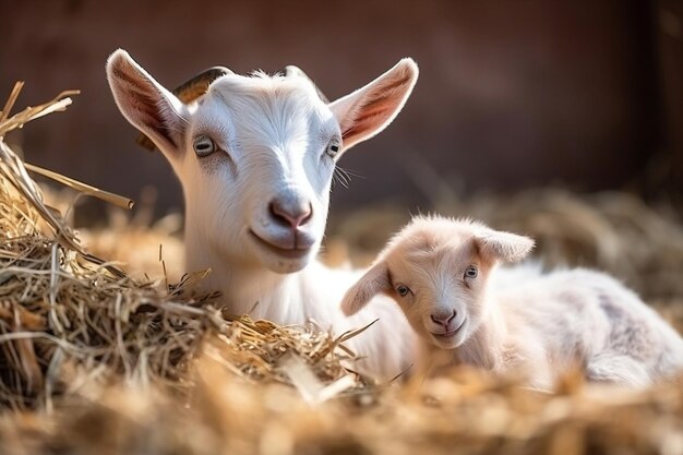 Grass cute farming goat landscape animals rural