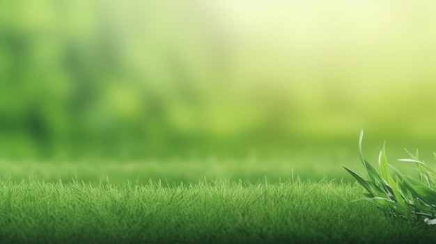 Grass in fairway green background Concept for advertising with copy space