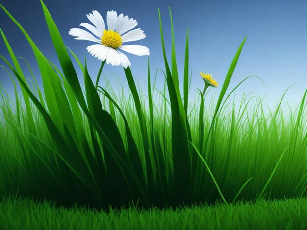 Grass flower and copyspace image