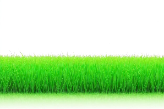 Grass isolated on white background ai generative