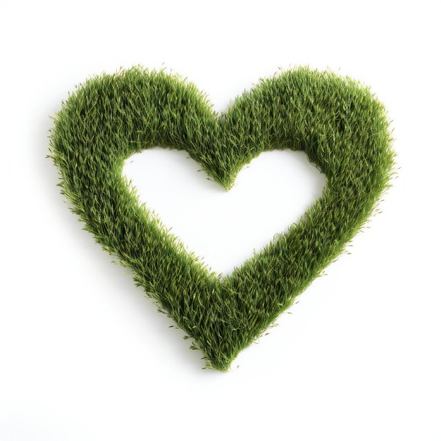 grass in love shape