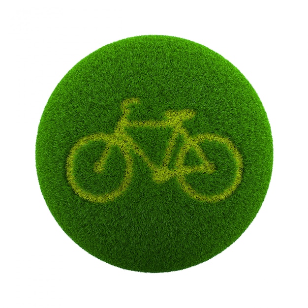 Grass Sphere Bicycle Icon