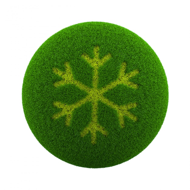 Grass Sphere Winter Icon