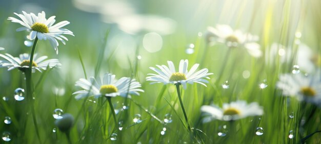 写真 草 日光 春夏 露あり ai