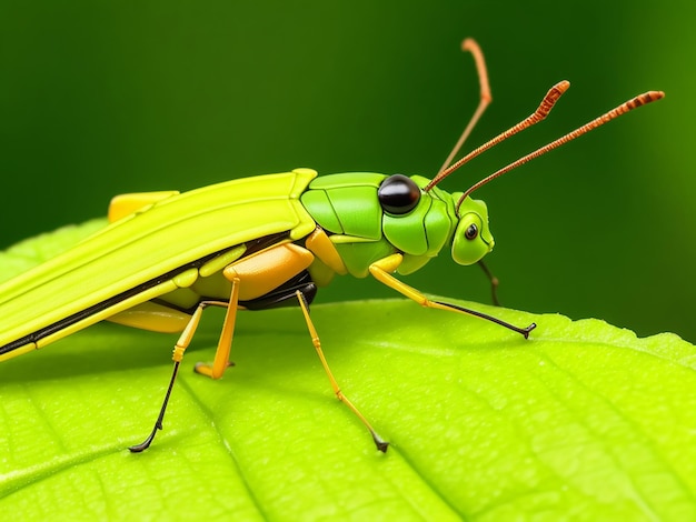 Foto cavalletta sull'erba generata dall'ia