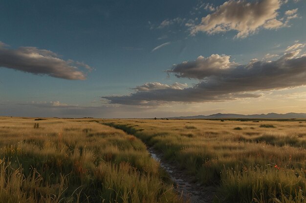 Grasslands prairies landschap dichtbij