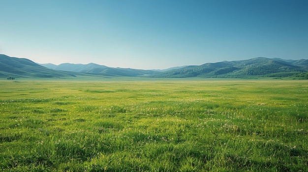 Grassy Hill With Trees