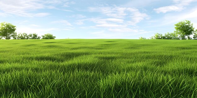 grasveld met bomen op de achtergrond gratis foto