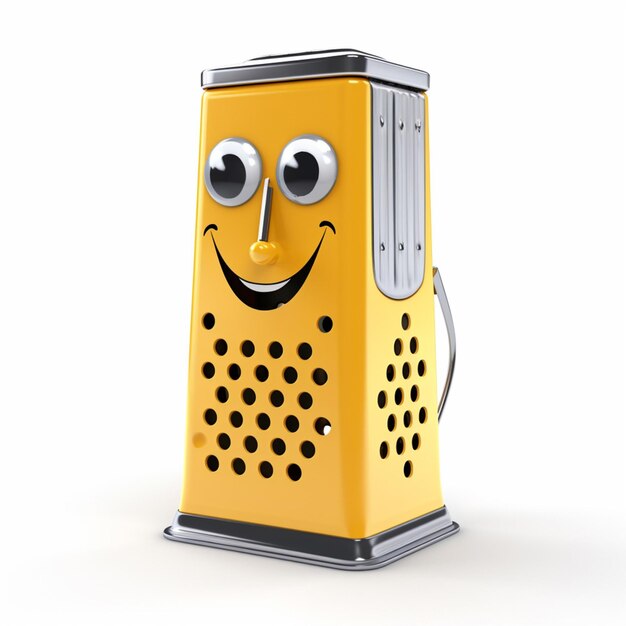 Grater 2d cartoon illustraton on white background high qua